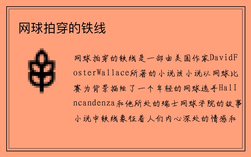 网球拍穿的铁线